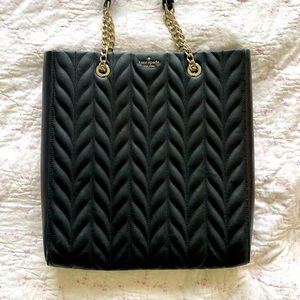 Kate Spade Briar Lane Quilted Leather Slim North South Tote NWOT